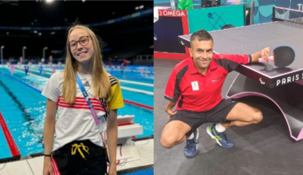 Paralympics-Athleten Tatyana Lebrun und Ben Despineux